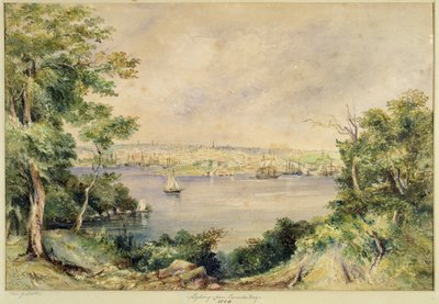 Sydney from Lavender Bay, 1868 by Maria Jane Scott
